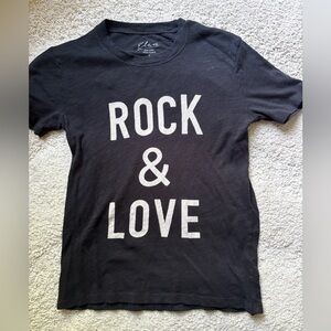 Elan Black and White Short Sleeve Tee Rock & Love